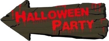 Halloween Party Skilt