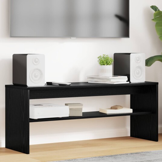 TV skap Svart Eik 100 x 30 x 40 cm Konstruert tre TV skap Svart Eik 100 x 30 x 40 cm Konstruert tre