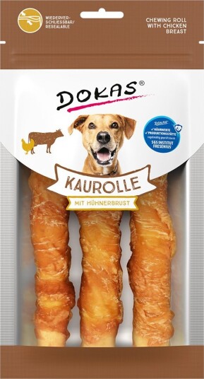 Dokas Tyggerull Med Kyllingbryst 4 X Ca 150 G