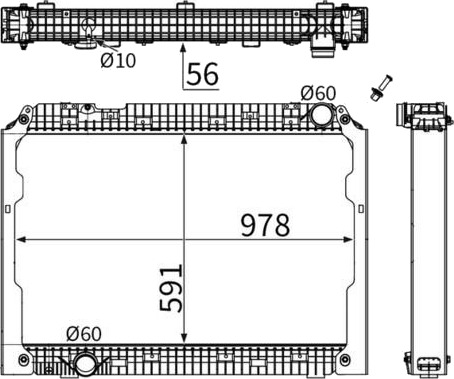 MAHLE CR 2783 000S Radiator motorkjøling