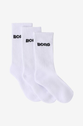 Björn Borg Sokker Essential Crew 3 pakning Hvit