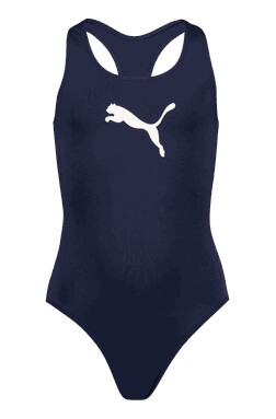 Puma Swim Girls Racerback Swimsuit badedrakt junior Blue 140