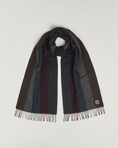 Amanda Christensen Merino Wool Herringbone Striped Scarf Multi Amanda Christensen Merino Wool Herringbone Striped Scarf Multi