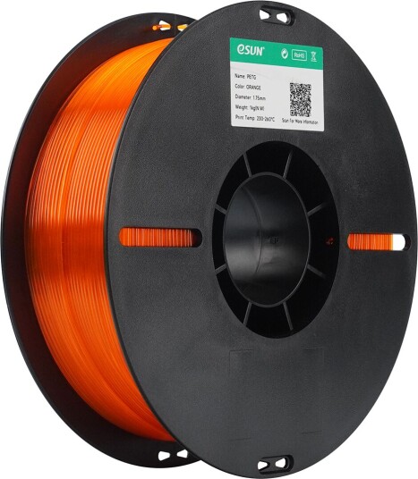 Esun Petg Translucent Translucent Orange Esun Petg Translucent Translucent Orange