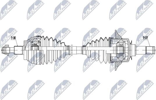 Nty Drivaksel NTY NPW ME 068 Nty Drivaksel NTY NPW ME 068