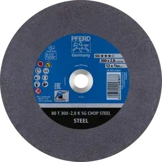Pferd Cut-Off Wheels For Chopsaws (Chopsaw) Sg Chop Steel, 30 Cm, 20 Stykker