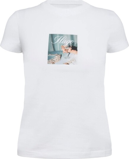 HUGO BLUE 90"S Tee_B_2 WHITE M