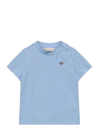 Gant Kids Shield Ss T Shirt Blue 104 Gant Kids Shield Ss T Shirt Blue 104