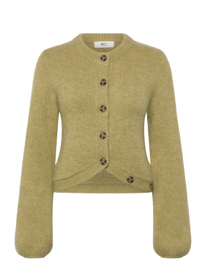 Gina Tricot Knitted Cardigan Khaki green XS Gina Tricot Knitted Cardigan Khaki green XS