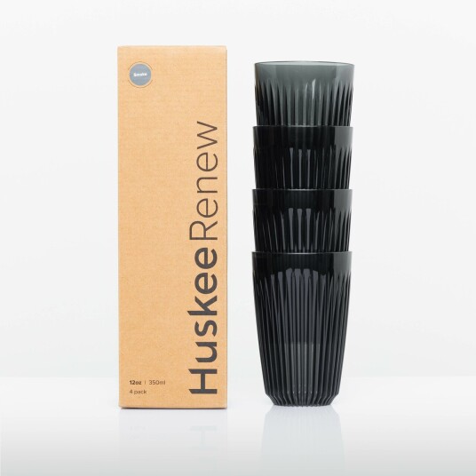 Huskee Renew 4-pack Cup Set - Smoke , 12 oz (350ml)