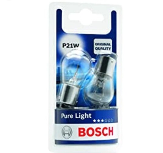 Bosch Pure Light lyspære
sett P21W 1987301017