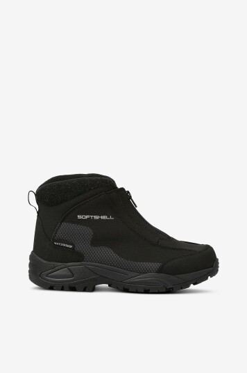 Network Boots i softshell Svart