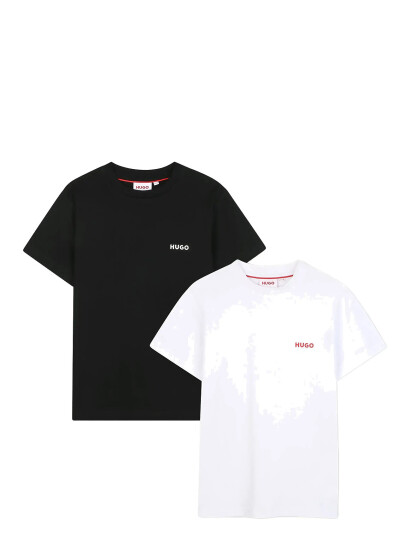 Hugo Kids Set 2 T-Shirts White 108 Hugo Kids Set 2 T-Shirts White 108