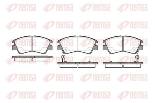 Bremseklosser REMSA 0275.02 Bremseklosser REMSA 0275.02