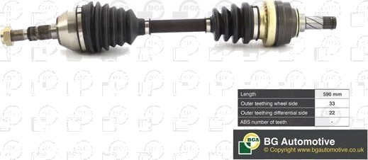 Bga Drivaksel BGA DS9515L