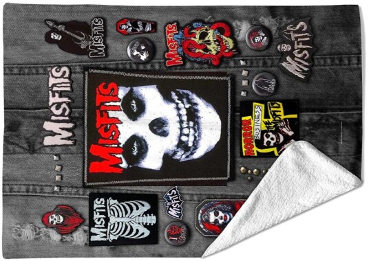 Rocksax Misfits Battle Vest Sherpa Fleece Blanket 60 in x 80 in 78899339