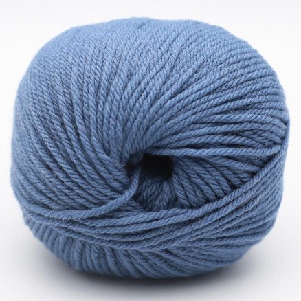 Kremke Soul Wool The Merry Merino 70 GOTS Garn 24 Blå Denim