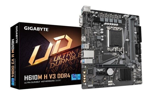 Gigabyte H610M H V3 Micro ATX Hovedkort med DDR4 Støtte Gigabyte H610M H V3 Micro ATX Hovedkort med DDR4 Støtte