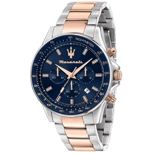 Maserati Sfida R8873640022 - Herre - 44 mm - Analog - Kvarts urverk - Mineralglas Maserati Sfida R8873640022 - Herre - 44 mm - Analog - Kvarts urverk - Mineralglas