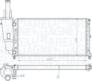 Radiator MAGNETI MARELLI 350213114000