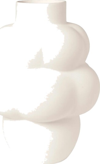 Louise Roe Balloon 04 Petit Vase 22 cm Raw White Louise Roe Balloon 04 Petit Vase 22 cm Raw White
