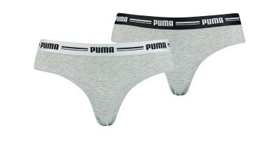 Puma Truser 2P Logo Waistband Brazilian Grå Small Dame Puma Truser 2P Logo Waistband Brazilian Grå Small Dame