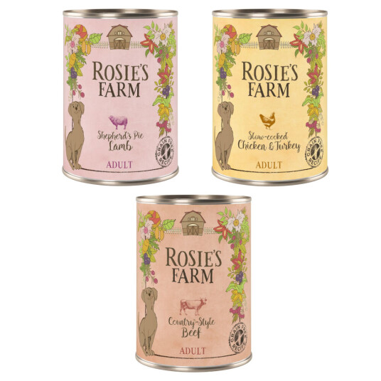 Rosie'S Farm Adult 6 X 400 G Mix-Pakke I (Kylling & Kalkun Okse Lam) Rosie'S Farm Adult 6 X 400 G Mix-Pakke I (Kylling & Kalkun Okse Lam)