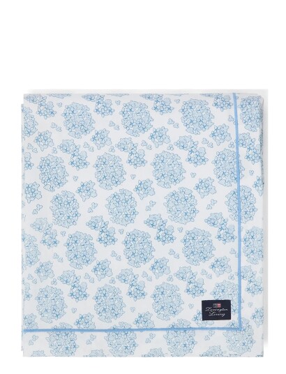 Lexington Home Floral Printed Organic Cotton Tablecloth - Blue - 180X180