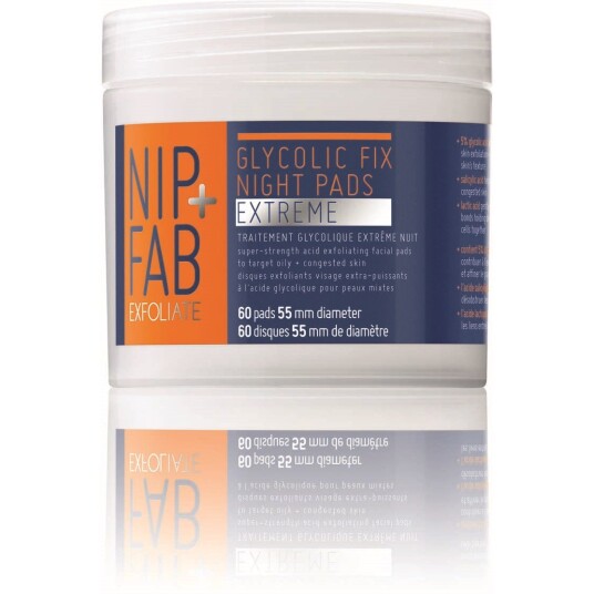 NIP+FAB Exfoliate Glycolic Fix Night Pads Extreme 60 Pcs NIP+FAB Exfoliate Glycolic Fix Night Pads Extreme 60 Pcs