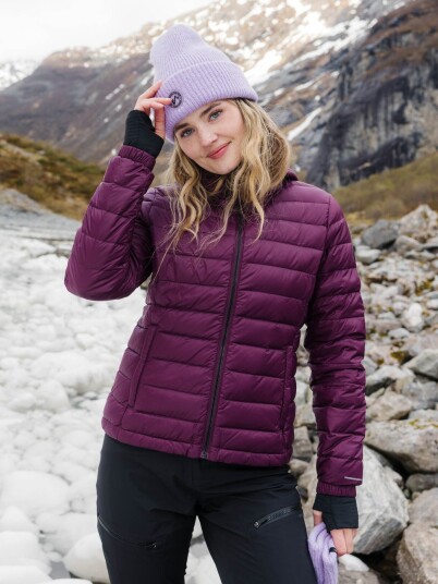 Twentyfour Aurora Lett Dunjakke Burgunder 44