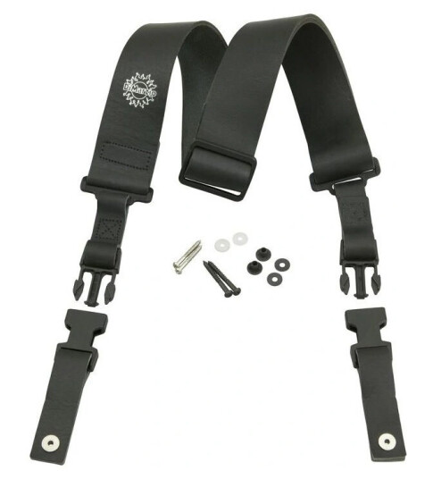 Dimarzio DD2420 2 ClipLock Black Italian Leather