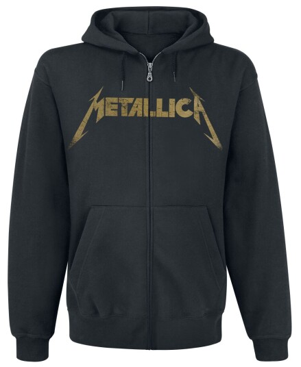 Metallica Hettejakke - Hetfield Iron Cross Guitar - S til 3XL - Herrer - svart