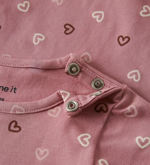 Name It Body I/e NbfVandora Lilas/Hearts Name It 56 Langermet Body Rosa