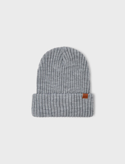 name it Nknmilan Knit Hat2 Noos - Grey - 48-49
