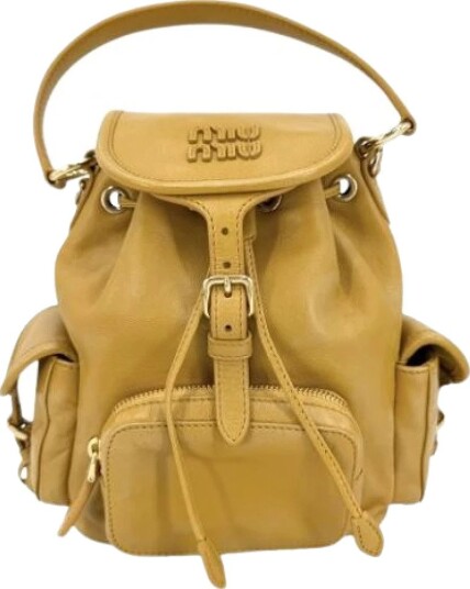 Miu Miu Pre owned Dame Pre owned Gul ONE SIZE,