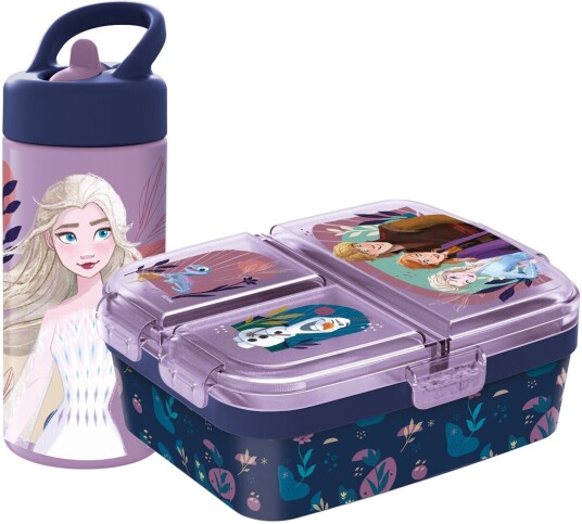 Disney Frozen Matboks og Flaske, Lilla
