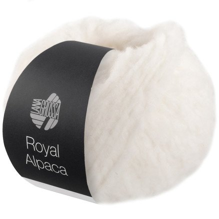 Lana Grossa Royal Alpaca 01 Hvit