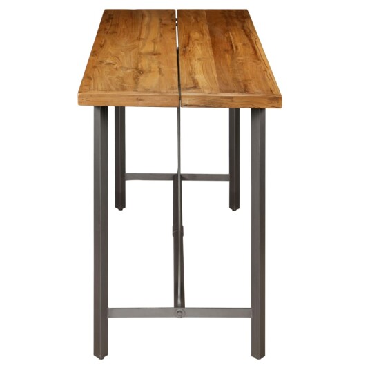 vidaXL Barbord gjenvunnet heltre teak 150x70x106 cm
