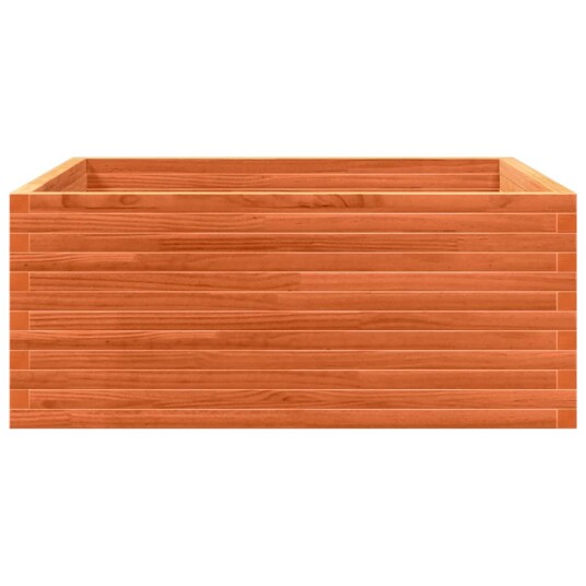  Plantekasse voksbrun 110x110x46 cm heltre furu