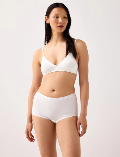 Lindex 3-Pack Boxertrosor Med Hög Midja - White - L