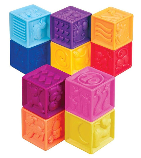 B. Toys Klodser med tal og figurer 10 stk