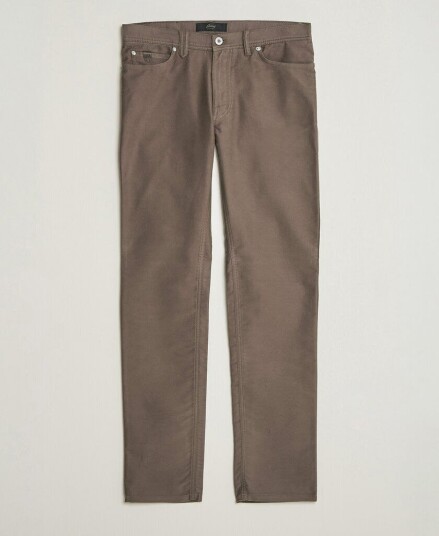 Brioni 5 Pocket Moleskine Pants Grey