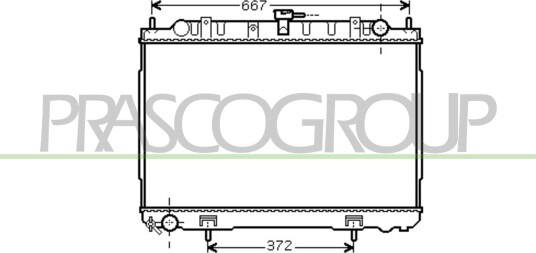 PRASCO DS830R004 Radiator motorkjøling