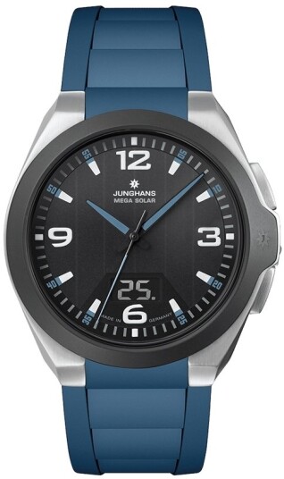 Junghans Herreklokke 18/1527.00 Force Mega Solar Gummi Ø41.6 mm