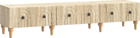 TV skap med skuff Sonoma eik 147 x 34,5 x 30 cm Konstruert tre TV skap med skuff Sonoma eik 147 x 34,5 x 30 cm Konstruert tre