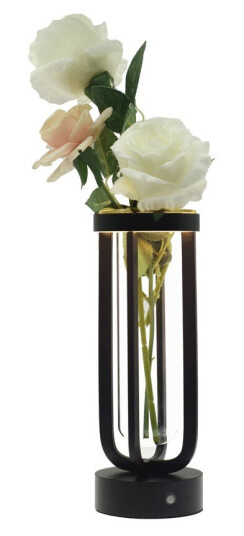 Blomstervase med LED lys Innendørs/utendørs Svart dimbar IP54 utendørs : Kulør Varm Blomstervase med LED lys Innendørs/utendørs Svart dimbar IP54 utendørs : Kulør Varm