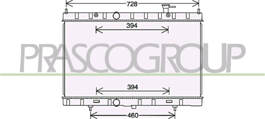 PRASCO DS836R001 Radiator motorkjøling