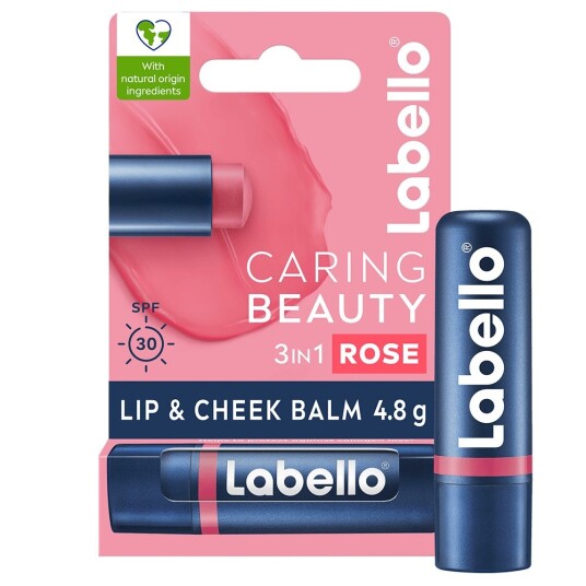 Labello Lip Balm Caring Beauty Rose-Nude Labello Lip Balm Caring Beauty Rose-Nude