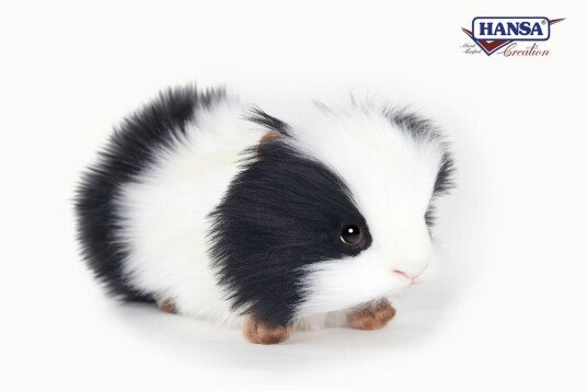 Hansa Creation Black and White Guinea Pig Plush Hansa Creation Black and White Guinea Pig Plush