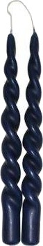 Vinding Twisted 24 cm Stearinlys 2pk Mørk blå